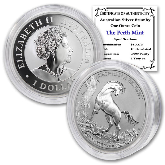 Exclusive 2022-P Australian Brumby Horse Coin – BU with Certificate!