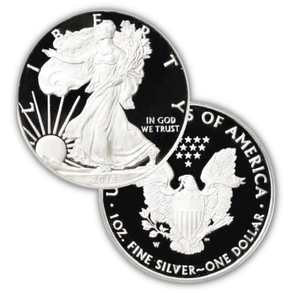 2018 Silver American Eagle Proof - With US Mint Box and COA by CoinFolio