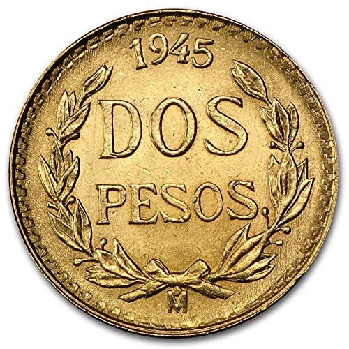 Rare Mint Condition Mexican 1/5 Hidalgo Gold 2 Pesos Coin – Historical Treasure!