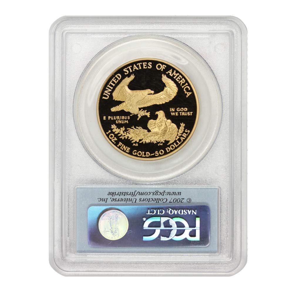 Perfect 2007 (W) 1 oz Gold Eagle PR-70 – Deep Cameo, First Strike!