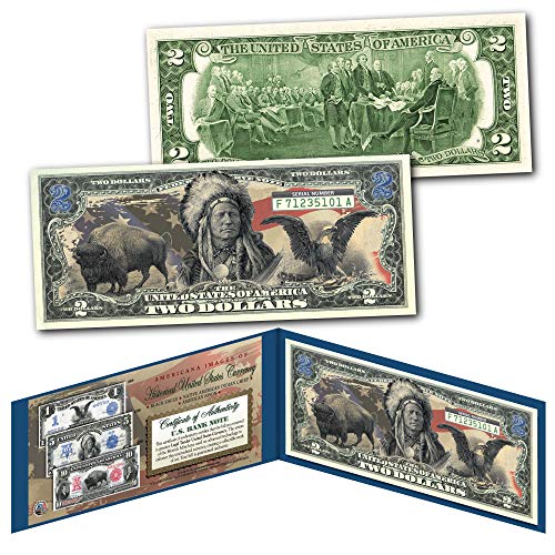 Americana Images Special Edition $2 Bill - Buffalo, Eagle, Chief - Uncirculated