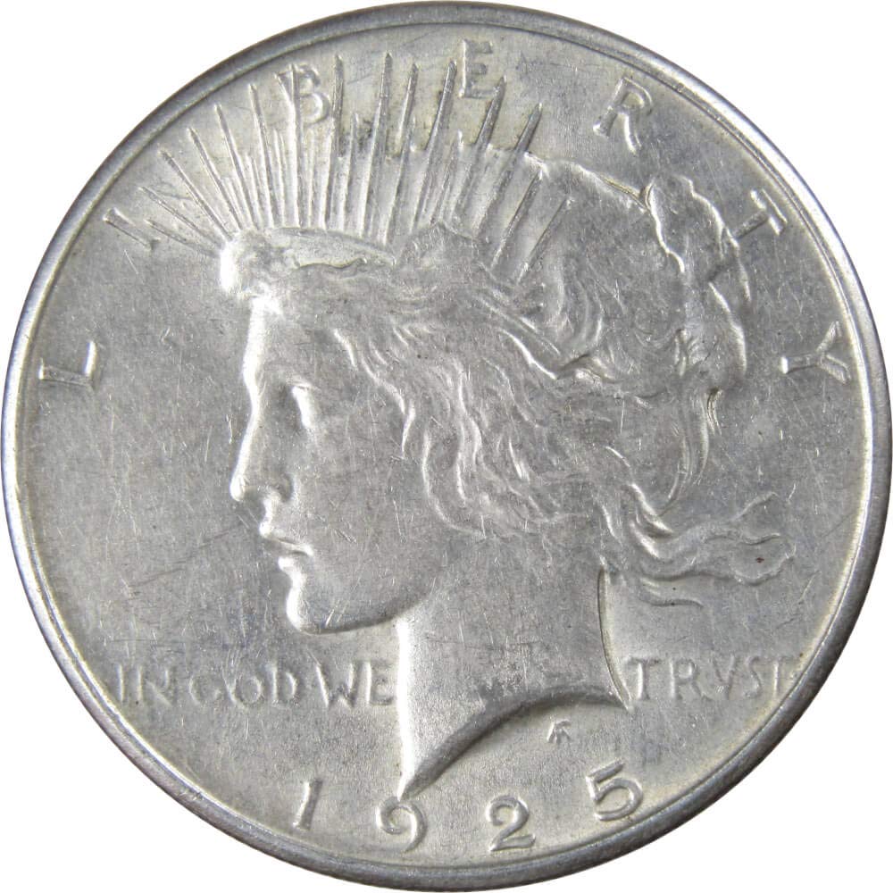 Rare 1925 Peace Dollar - XF Extremely Fine 90% Silver $1 US Coin”