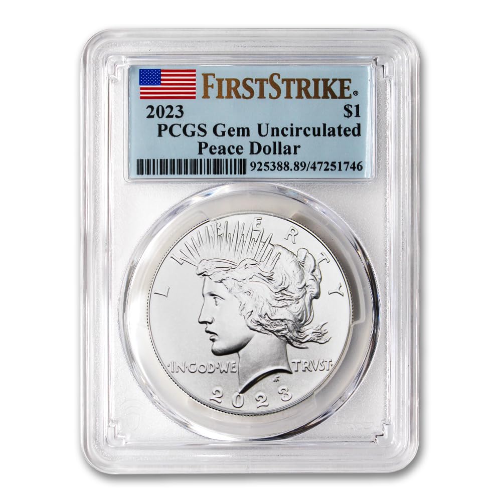 Exclusive 2023 American Peace Silver Dollar – First Strike Gem BU Coin!”