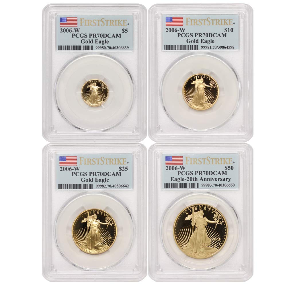 Historical Treasures: 2006-W Gold Eagle Set PR-70 DCAM First Strike by PCGS