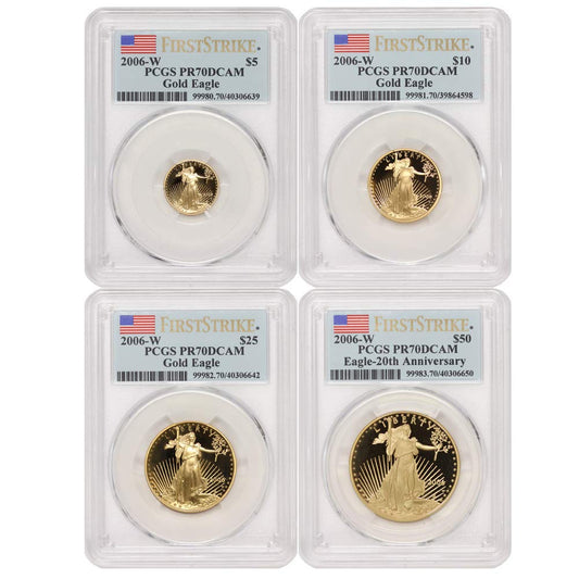 Historical Treasures: 2006-W Gold Eagle Set PR-70 DCAM First Strike by PCGS