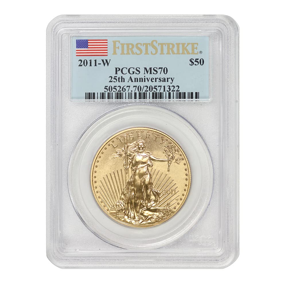 2011 W 1 oz American Gold Eagle MS-70 First Strike by CoinFolio $50 MS70 PCGS