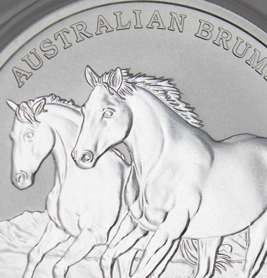 Rare 2023-P Australian Silver Brumby Horse Coin - BU in Capsule & COA!