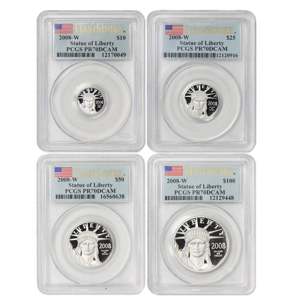 Historical 2008-W Platinum Eagles Set – First Strike PR-70 DCAM!