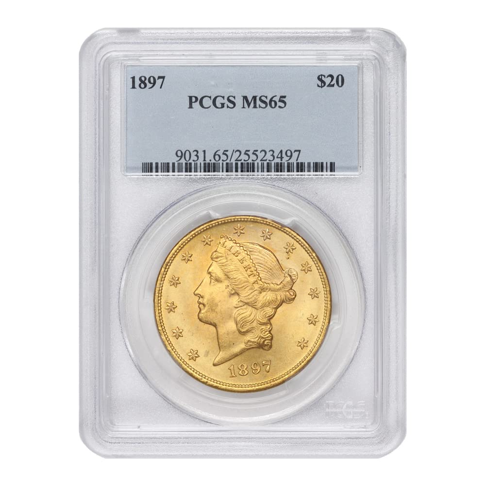 Historical 1897 Gold Liberty Double Eagle – Mint State Gem by PCGS!