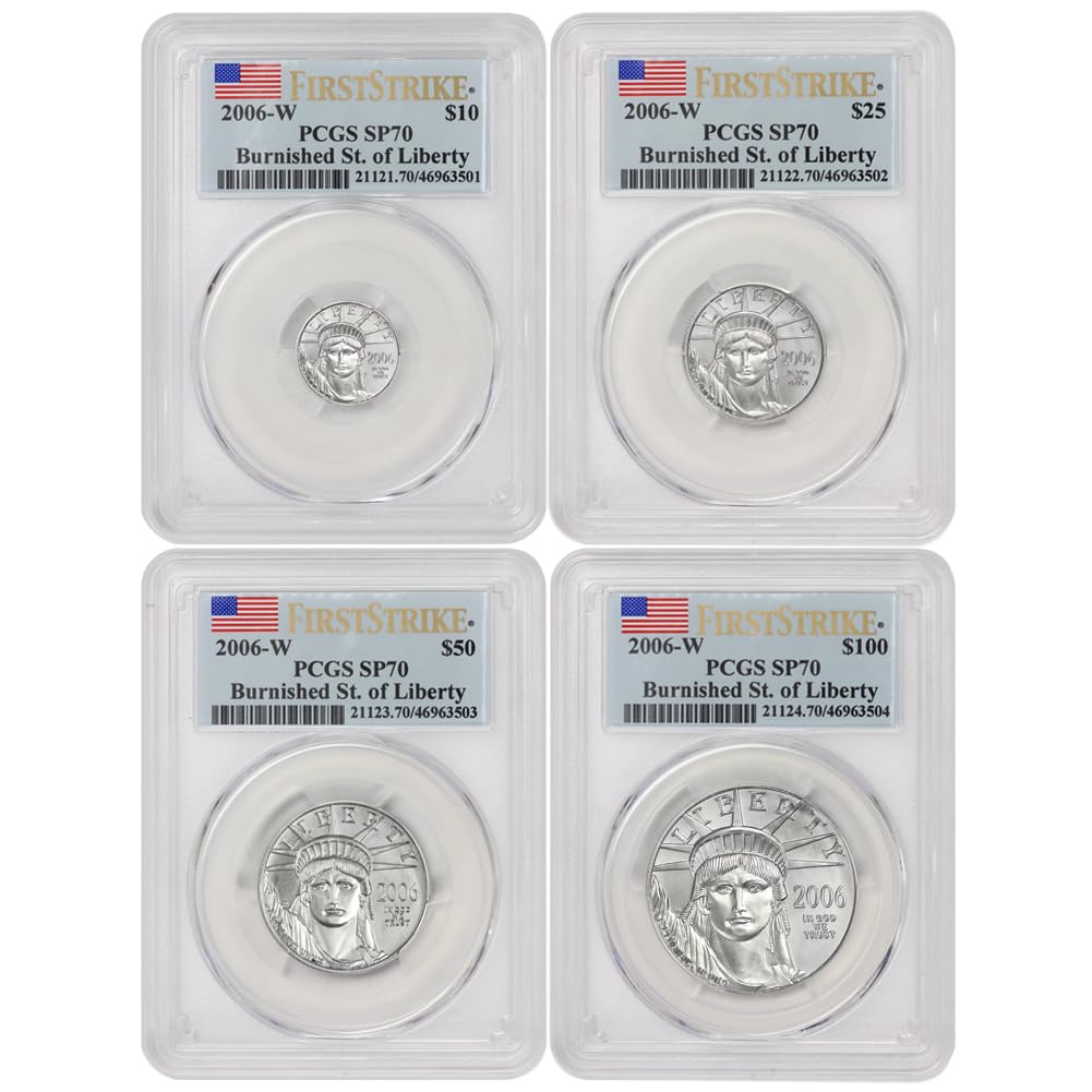 2006-W American Platinum Eagles First Strike Set – SP70 PCGS