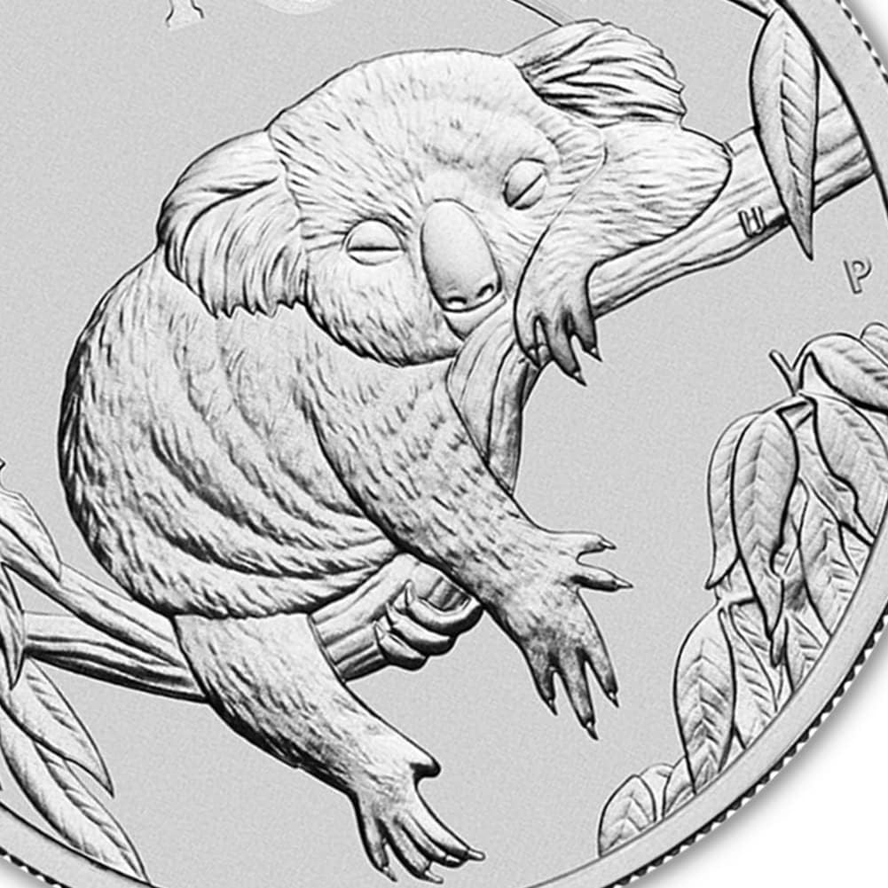 Collectible 1 oz Australian Silver Koala Coin - BU Condition, COA & Capsule