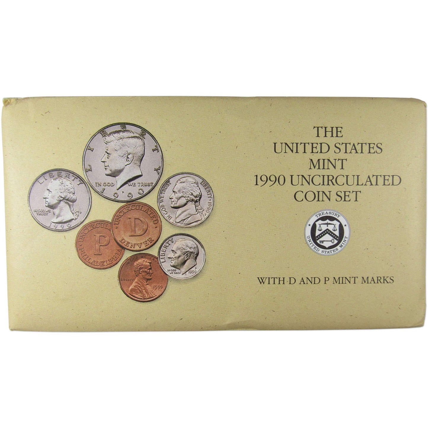 1990 Uncirculated Coin Set U.S Mint Original Government Packaging OGP