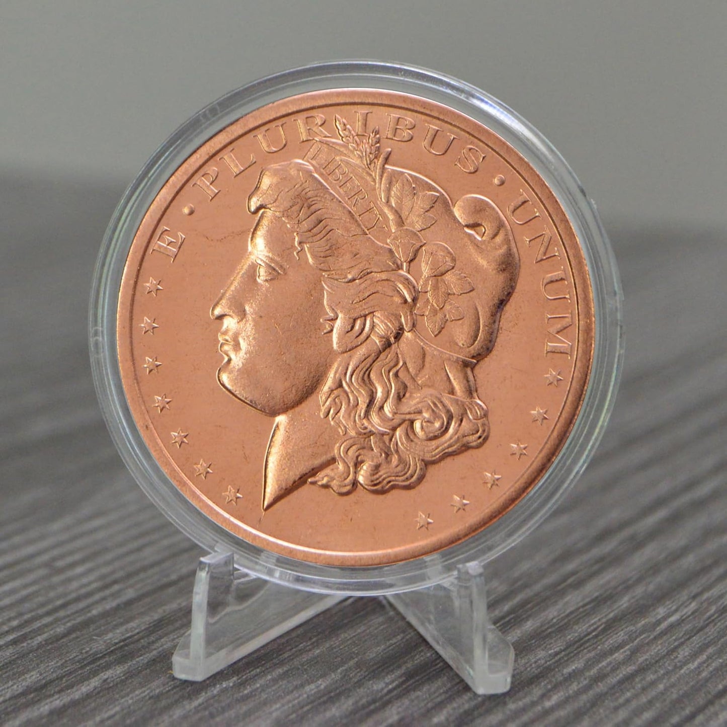 Morgan Dollar Design 1 Oz Pure .999 Copper round Collectible Coin in Capsule