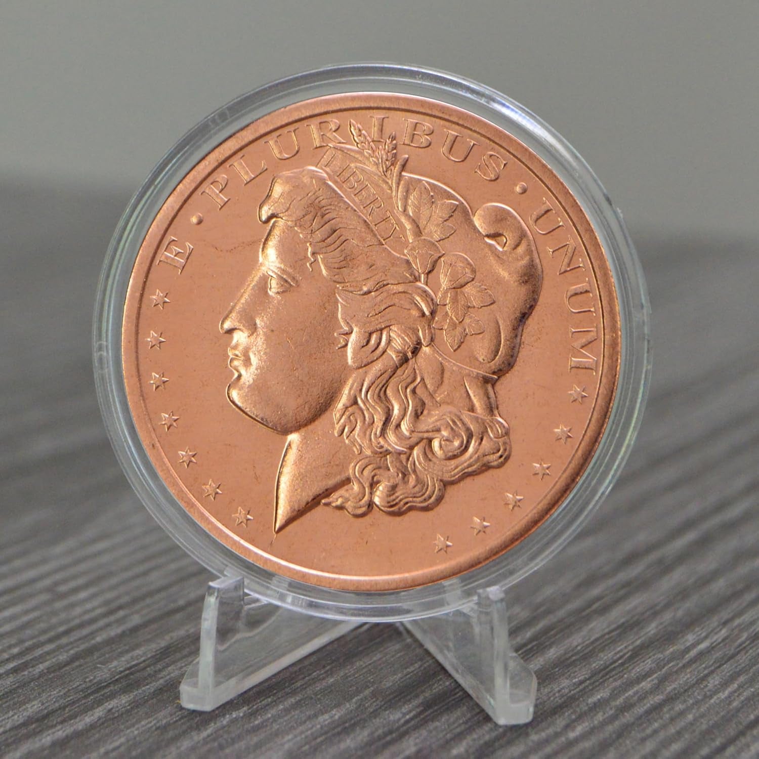 Morgan Dollar Design 1 Oz Pure .999 Copper round Collectible Coin in Capsule