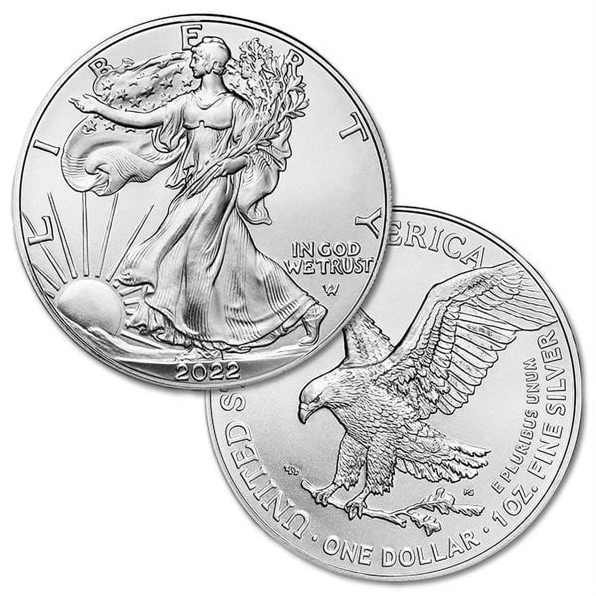 U.S. Mint, 2022 Silver American Eagle - 1 Troy Oz, .999 Pure, Bullion