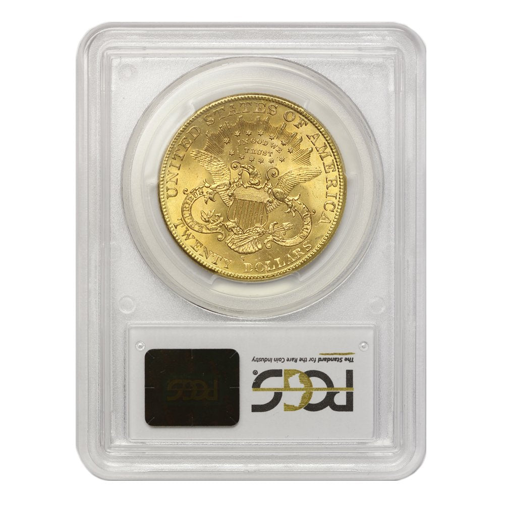 Rare 1904-S Gold Liberty Head Double Eagle MS-66 PQ Approved - $20 Coin