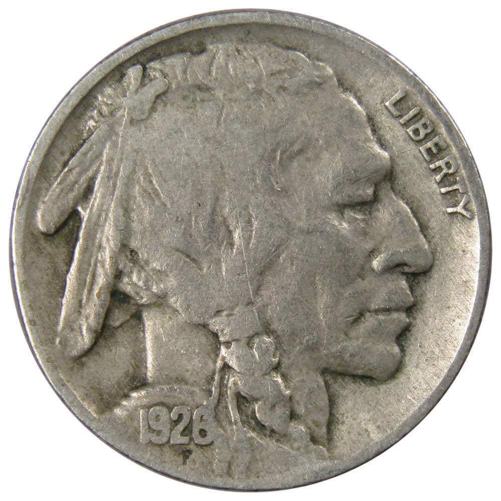 Indian Head Buffalo Nickel 1926 - VG Grade - Collectible US Coin