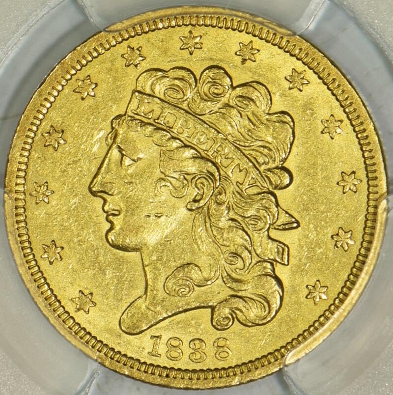 Rare 1838 Liberty Head Half Eagle $5 Gold Coin – AU Detail by PCGS!”