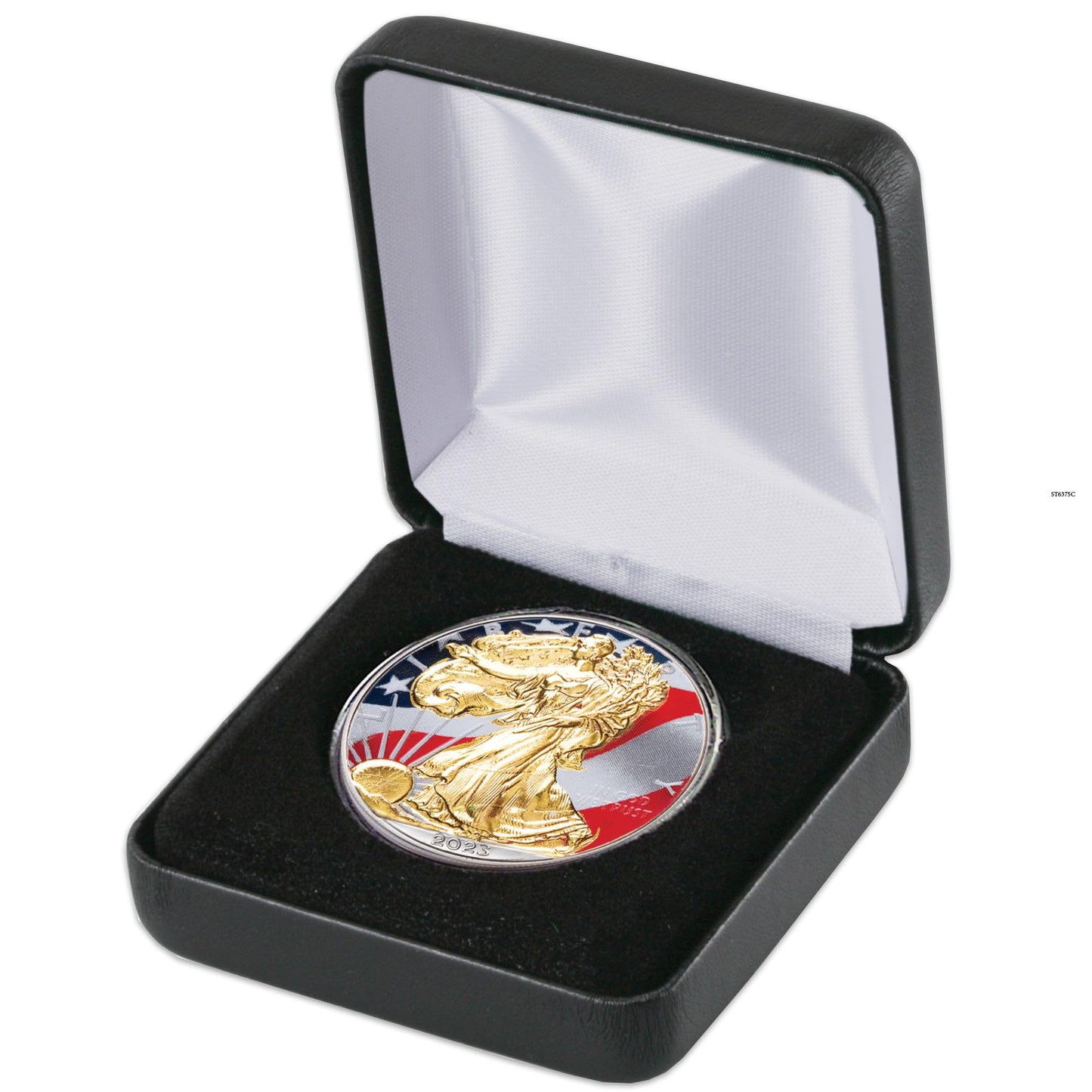 2023 Colorized & Gold-Plated American Silver Eagle with Case