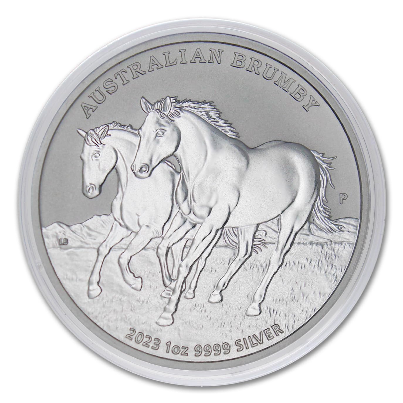 Rare 2023-P Australian Silver Brumby Horse Coin - BU in Capsule & COA!