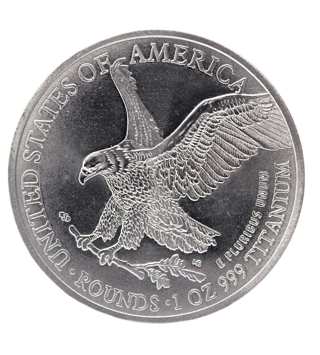 Titanium American Liberty Eagle Coin - 1 Ounce 999 Fine - GTE 2023 Edition