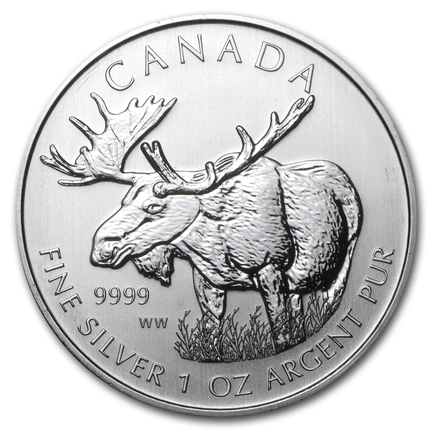 2012 Canada 1 Oz Silver Wildlife Series Moose