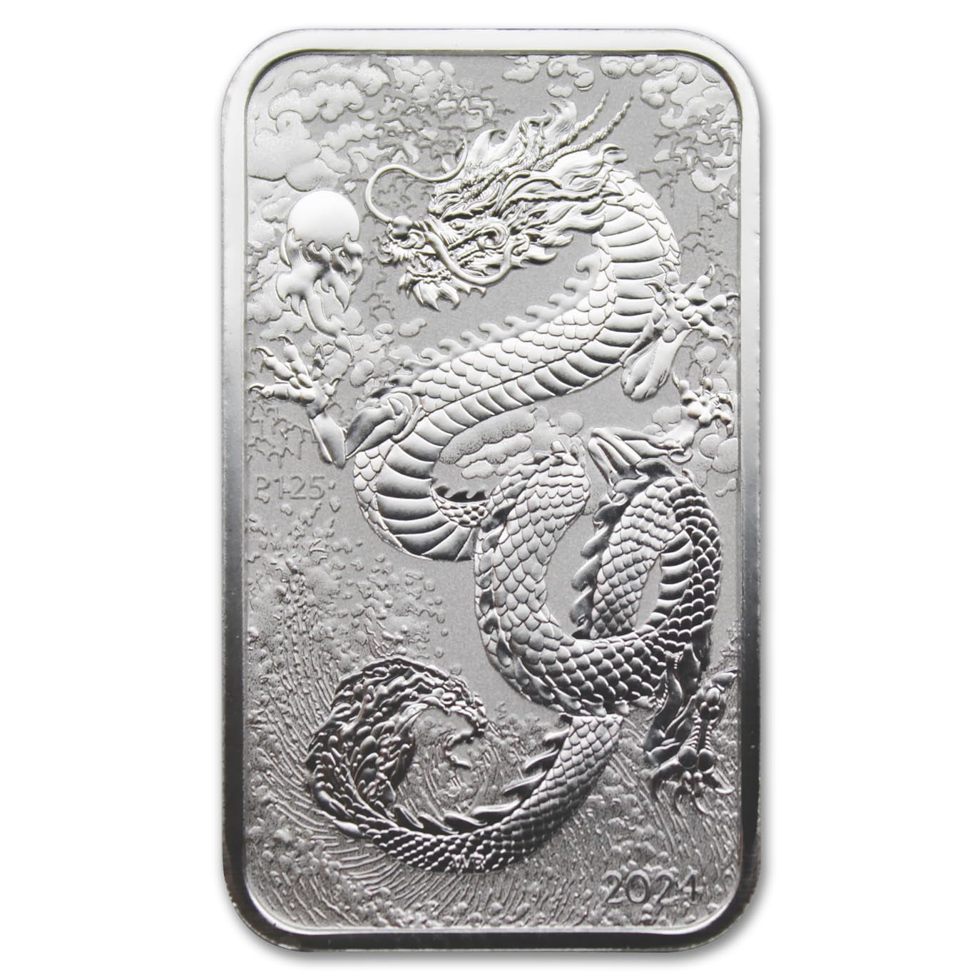 2024 P 1 Troy Ounce Australian Silver Dragon Rectangular Bar Coins Brilliant Uncirculated with Certificates of Authenticity $1 Seller BU