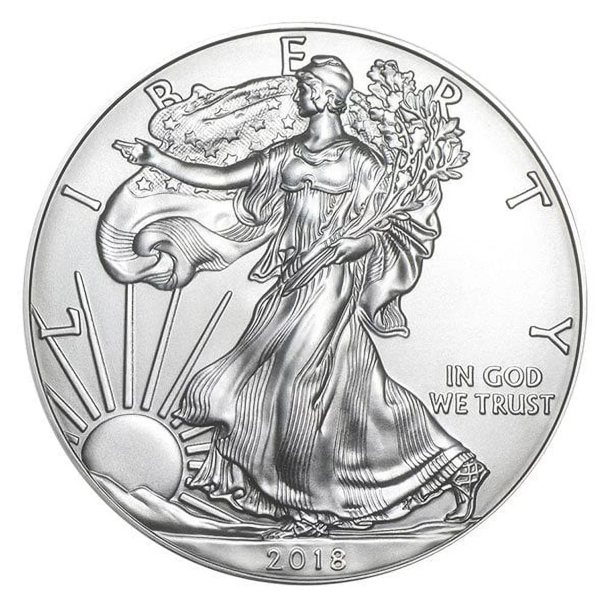 U.S. Mint 2018 Silver American Eagle - 1 Troy Oz, .999 Pure