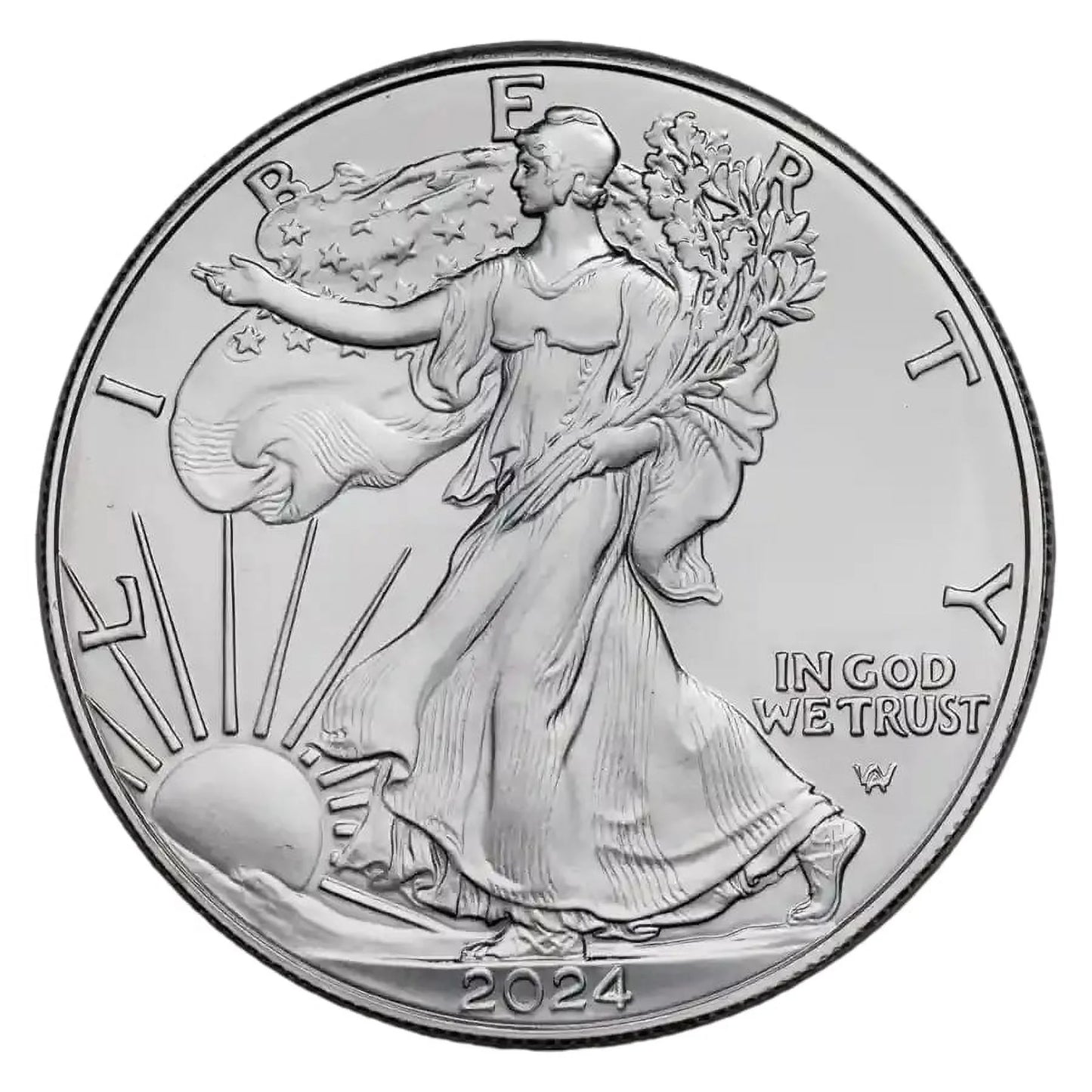 2024 1 Oz American Silver Eagle Coin BU - Lot of 10 Coins