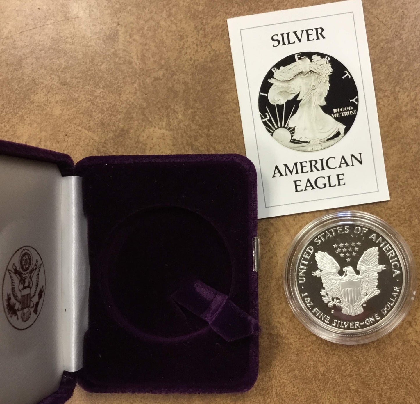 1986-S American Silver Eagle $1 Proof US Mint