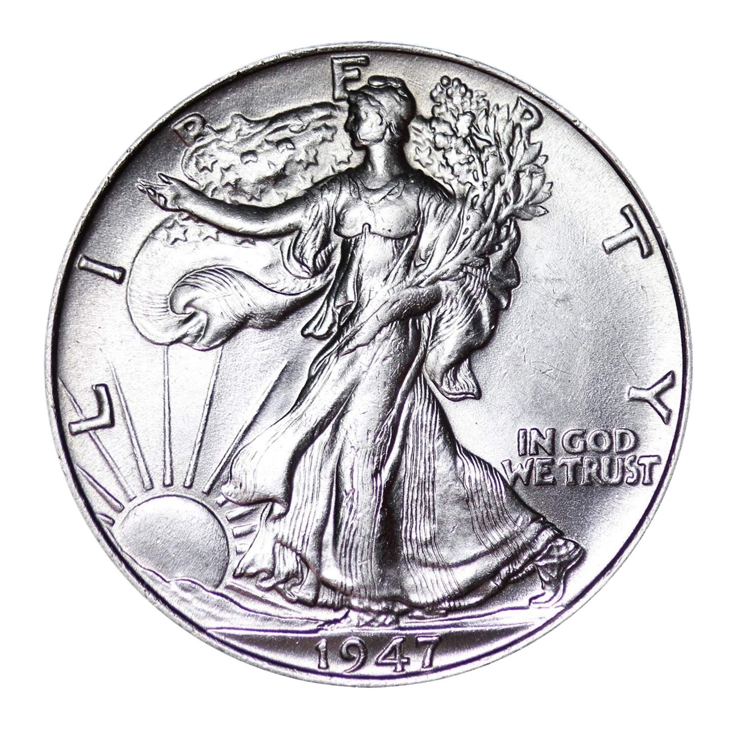 Silver Walking Liberty Half Dollar Half Dollar Brilliant Uncirculated