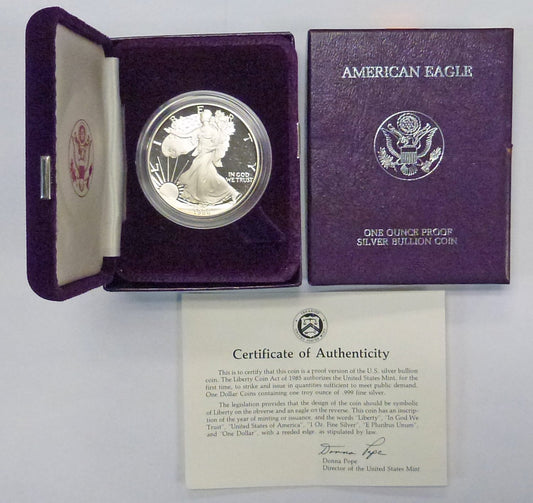 1986-S American Silver Eagle $1 Proof US Mint