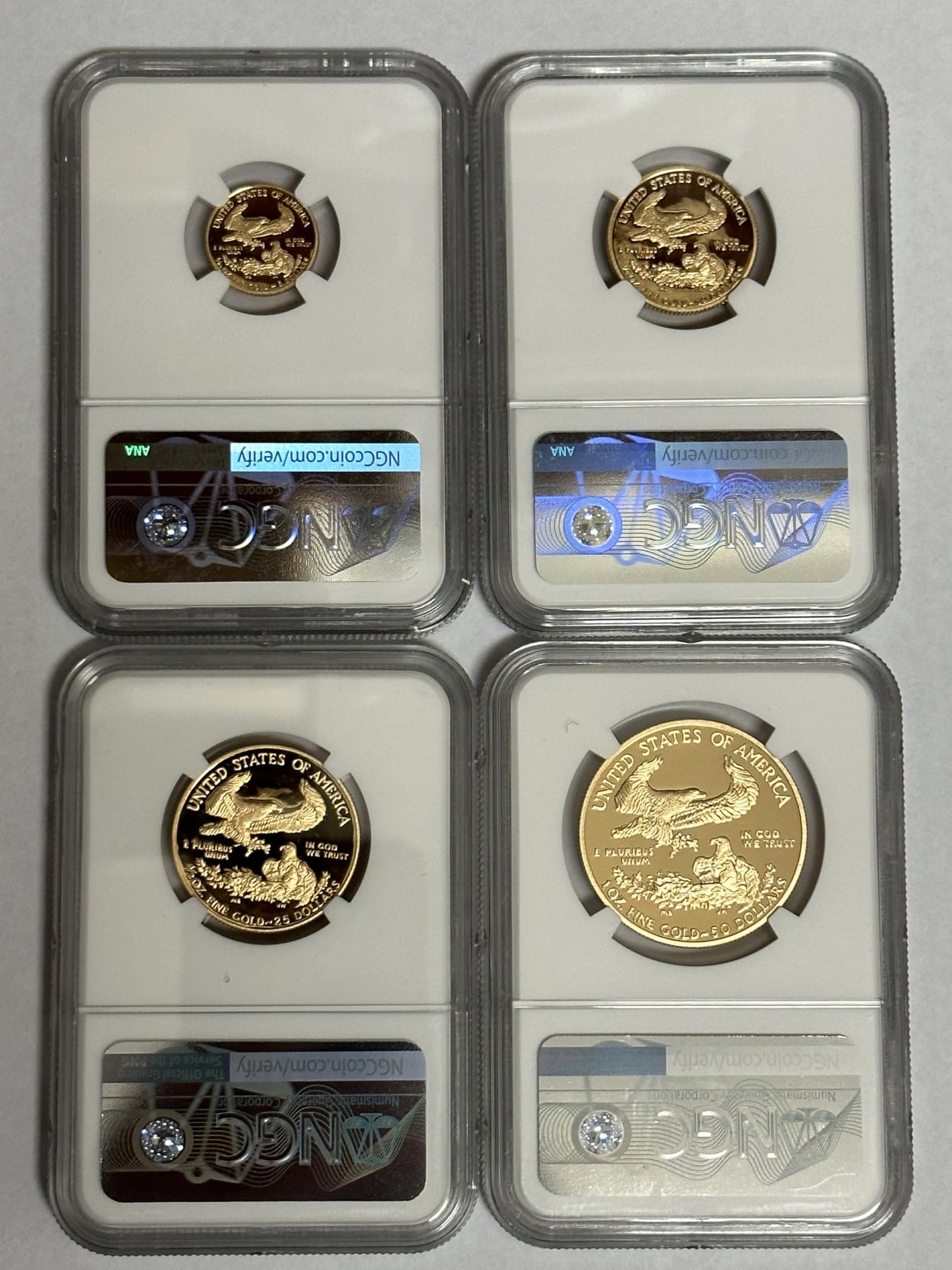 Rare 2013-W Proof Gold American Eagle Set PF70 UC - Moy Signature Collection