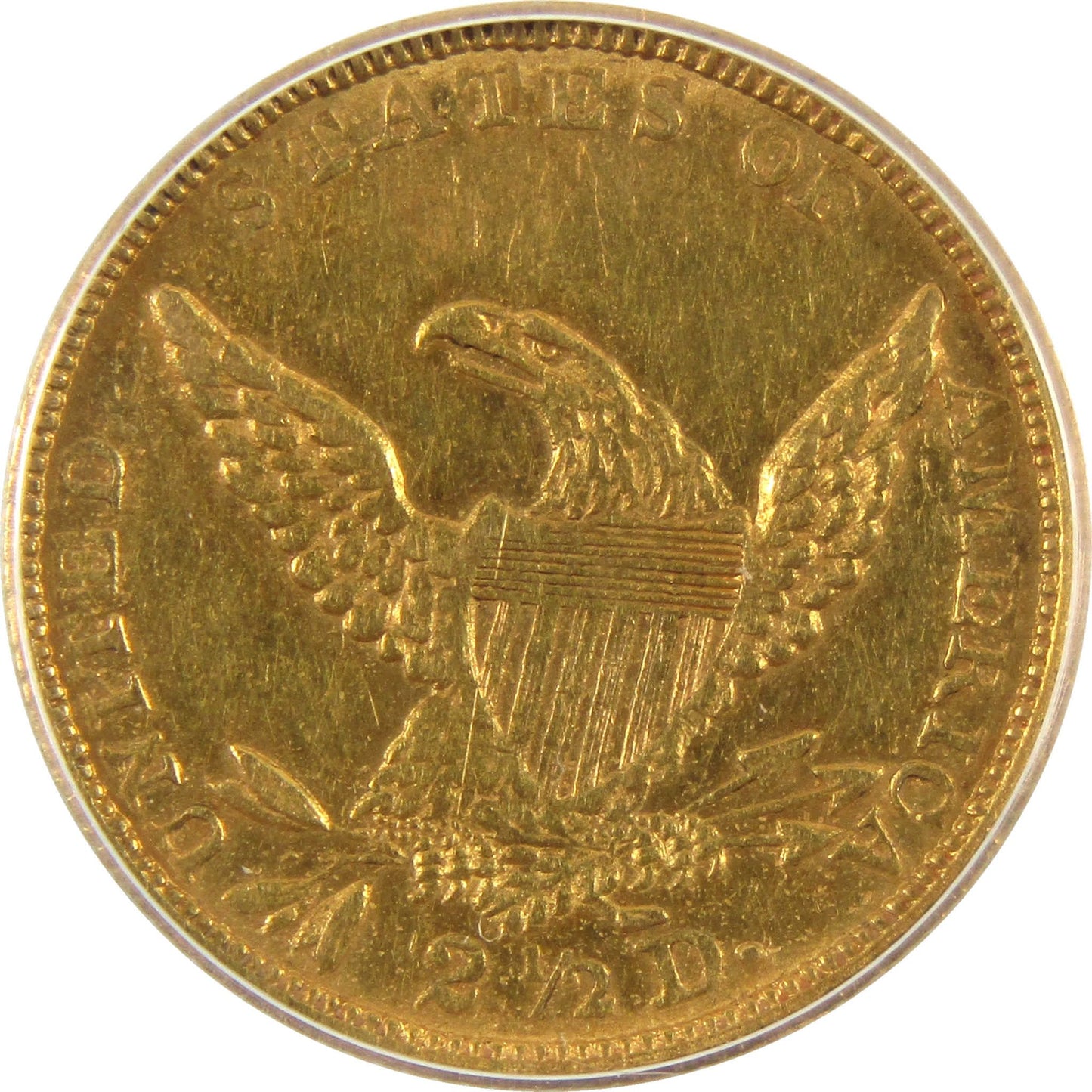 1836 Classic Head Eagle AU 50 Details ANACS Gold $2.50 SKU:CPC5977