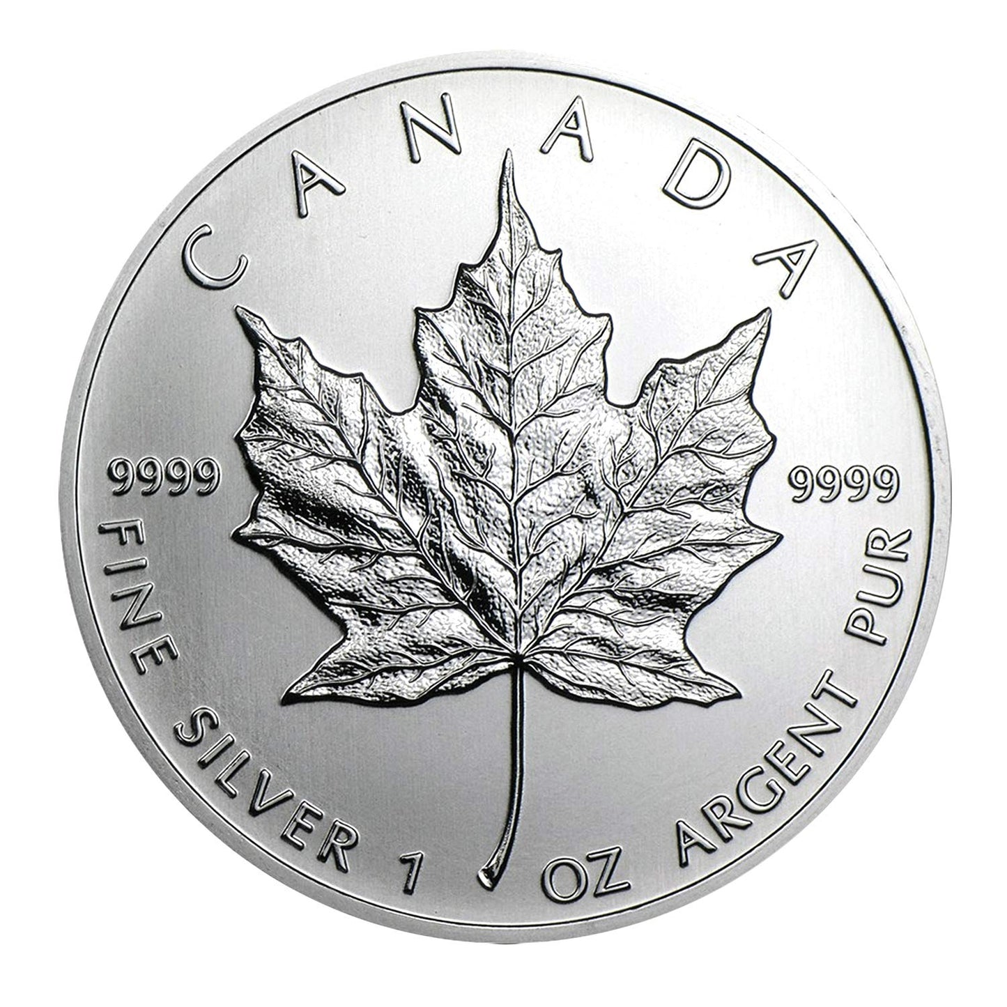 2012 Canadian Maple Leaf .9999 Silver $5 Brilliant Uncirculated