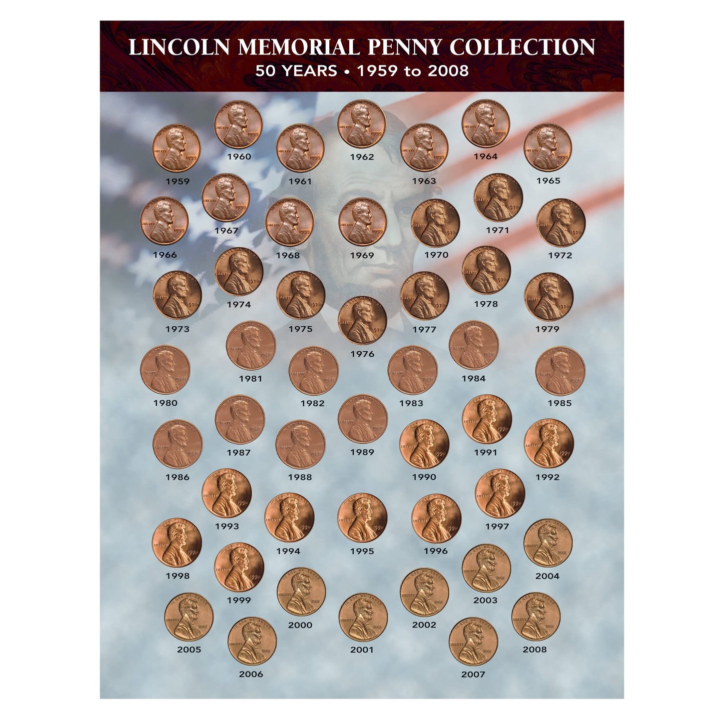 American Coin Treasures – 50 Years of Lincoln Memorial Pennies Collection