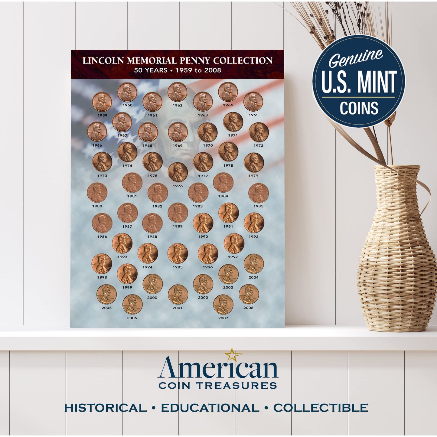 American Coin Treasures – 50 Years of Lincoln Memorial Pennies Collection