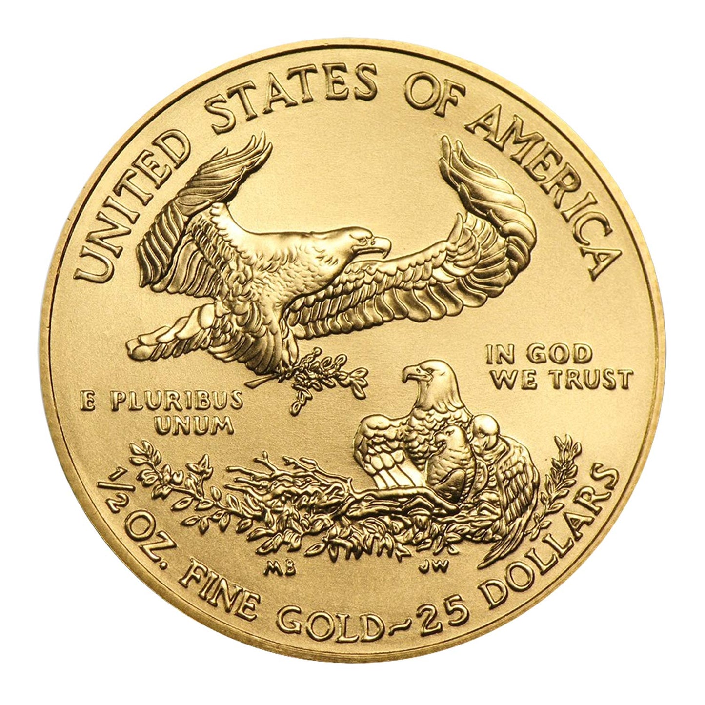$25 1/2 Ounce Gold American Eagle $25 Brilliant Uncirculated