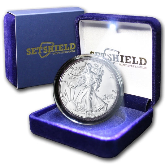 Discover the 2024 1 oz American Eagle Silver Bullion Coin in Brilliant Uncirculated Condition!