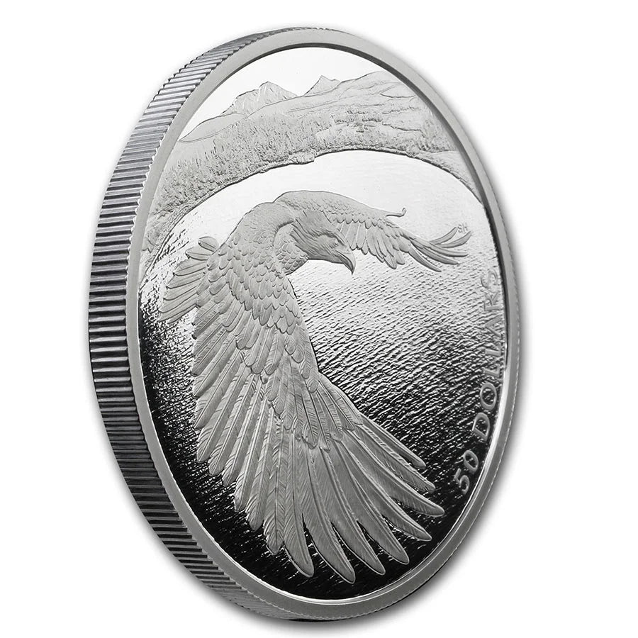 2020 Canada 5 Oz Silver $50 Courageous Bald Eagle