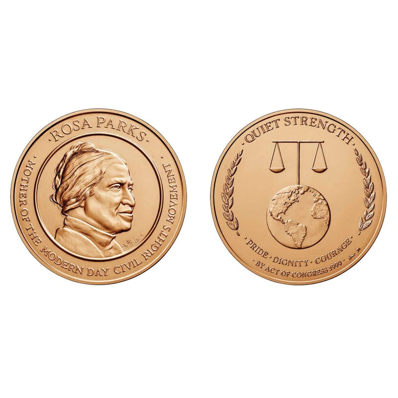 Black History Rosa Parks Medal and Stamp Set