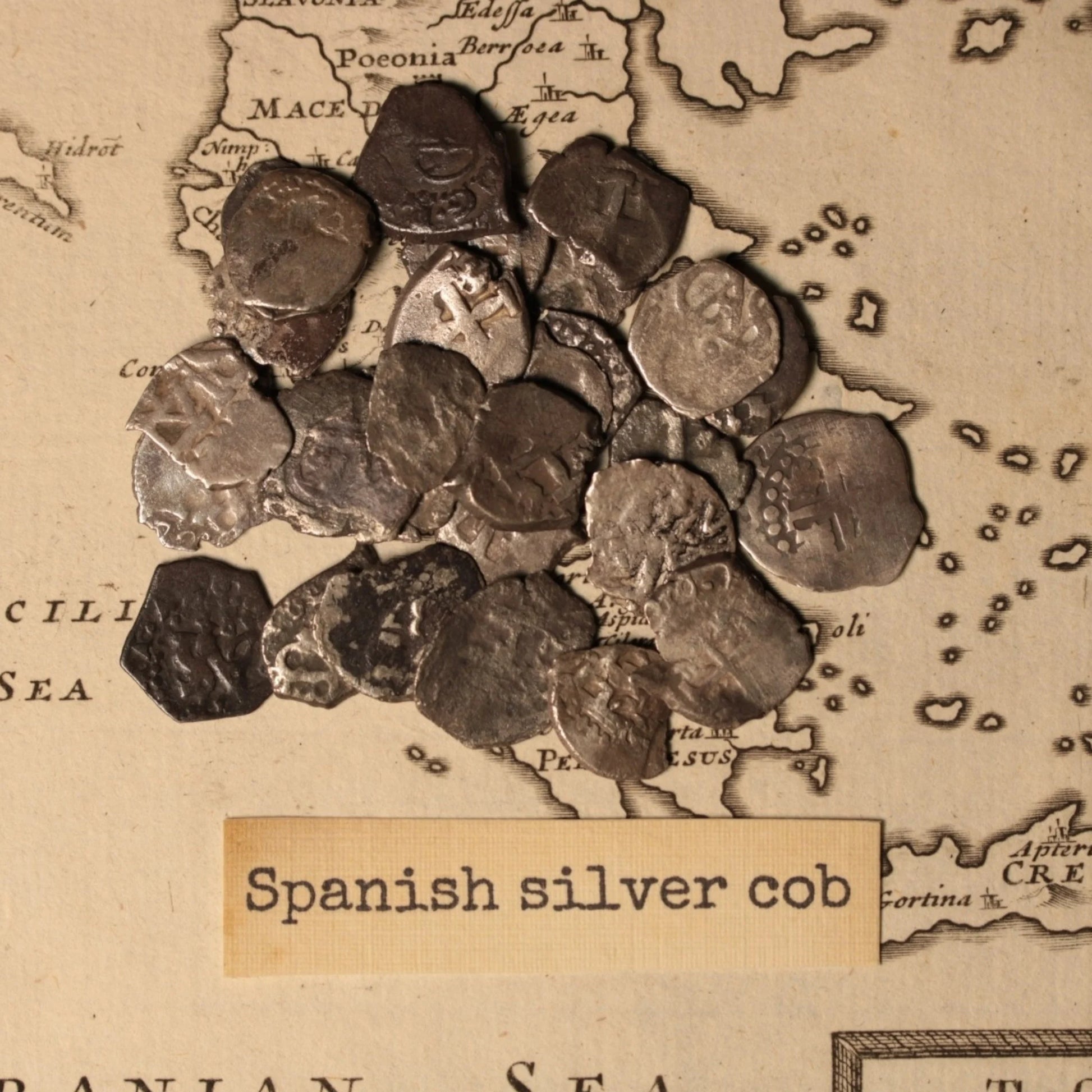 The Pirate Collection, Set of Three Genuine Antique Coins - Spanish & Dutch East Indies - 1500S to 1700S - with Display Case - History Hoard