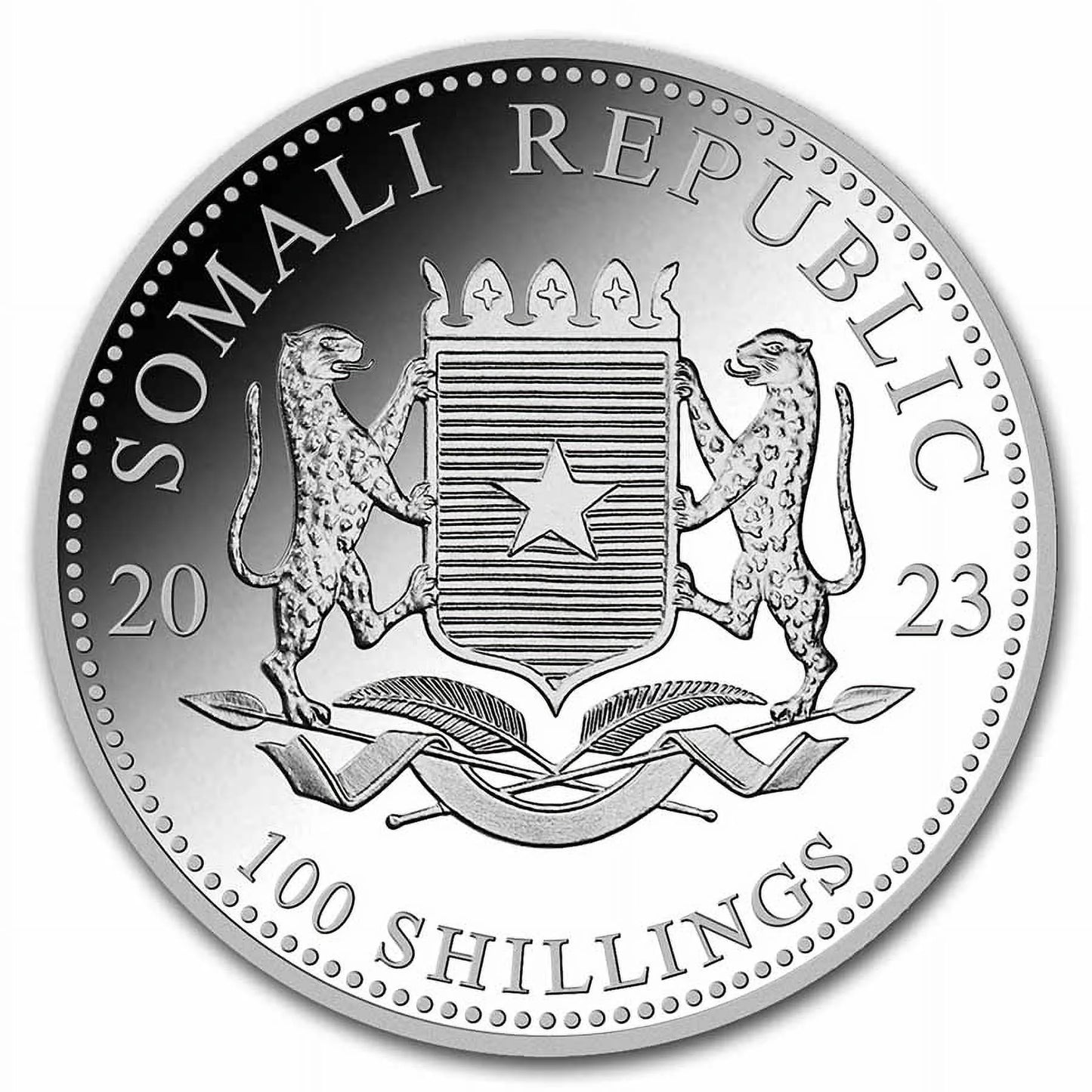 2023 Somalia 1 Oz Silver Elephant BU