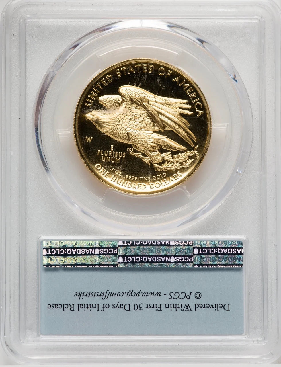 2015-W $100 Gold High Relief First Strike PCGS MS70PL