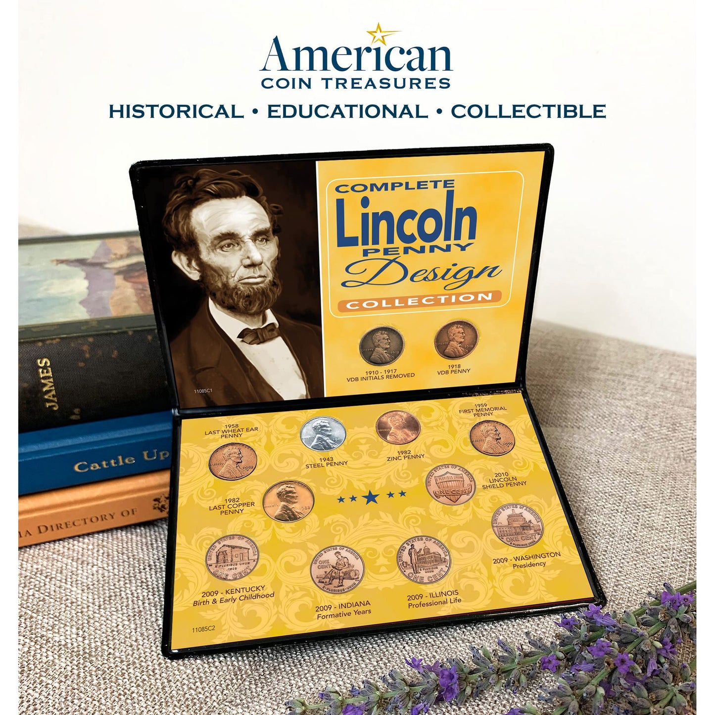 American Coin Treasures Complete Lincoln Penny Design Collection