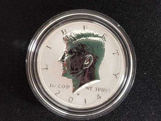 Collectible 2014-W Reverse Proof Kennedy Half Dollar - Gem Condition, 50th Anniversary!”