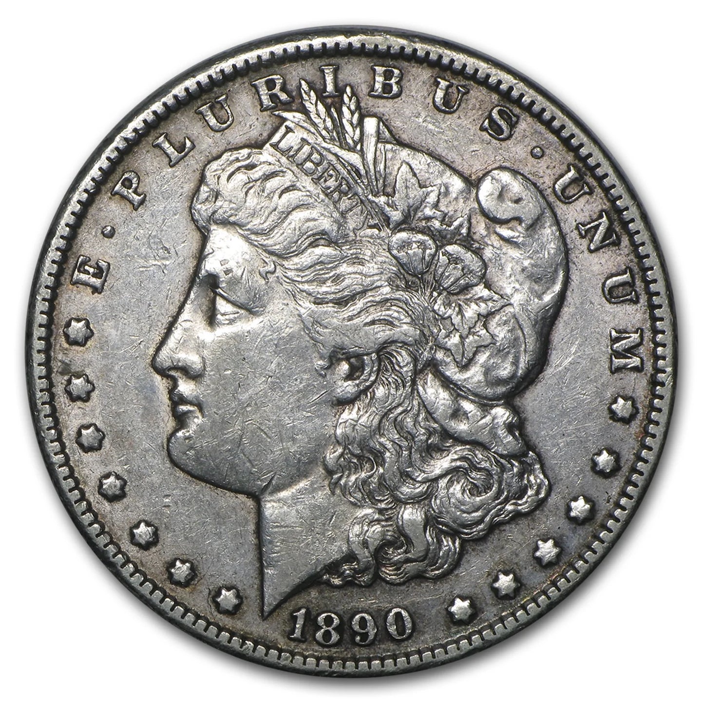 1890-CC Morgan Dollar XF