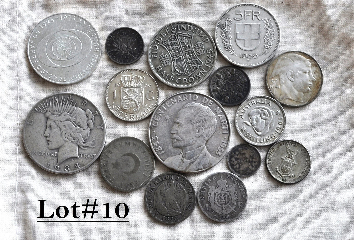 Lot of World Silver Coins - Multiple Lots Available, Check It Out! - Cool / Unique Silver Coin Lot - Old Silver Coins - Large Coin Lot!