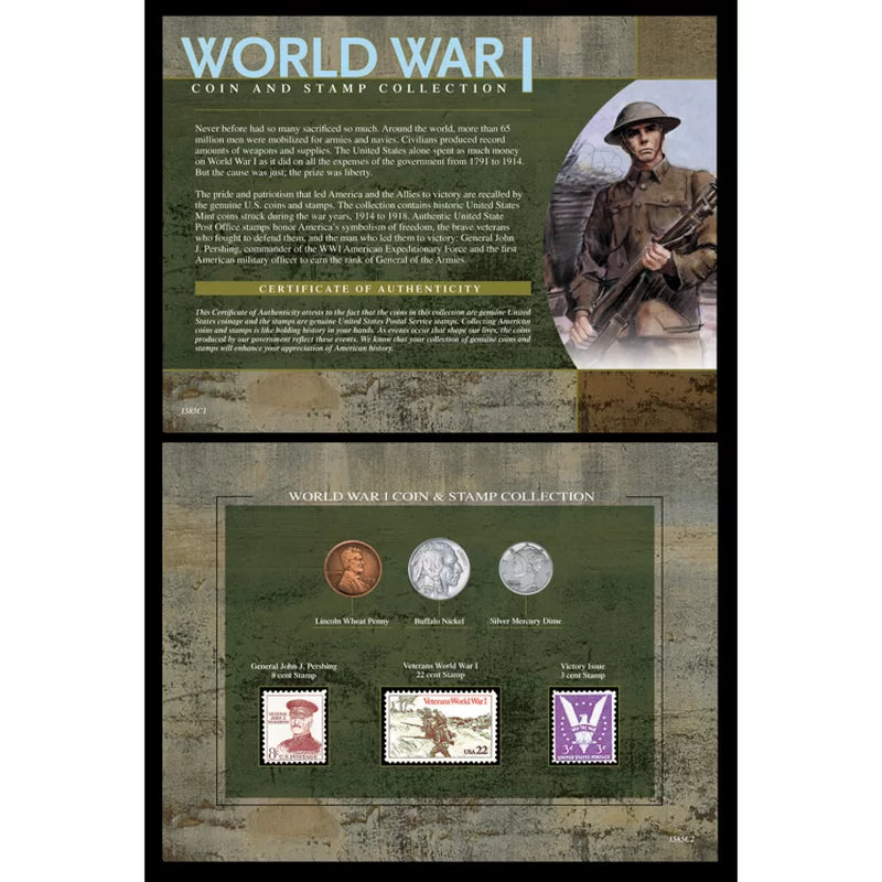 World War I Coin and Stamp Memorabilia