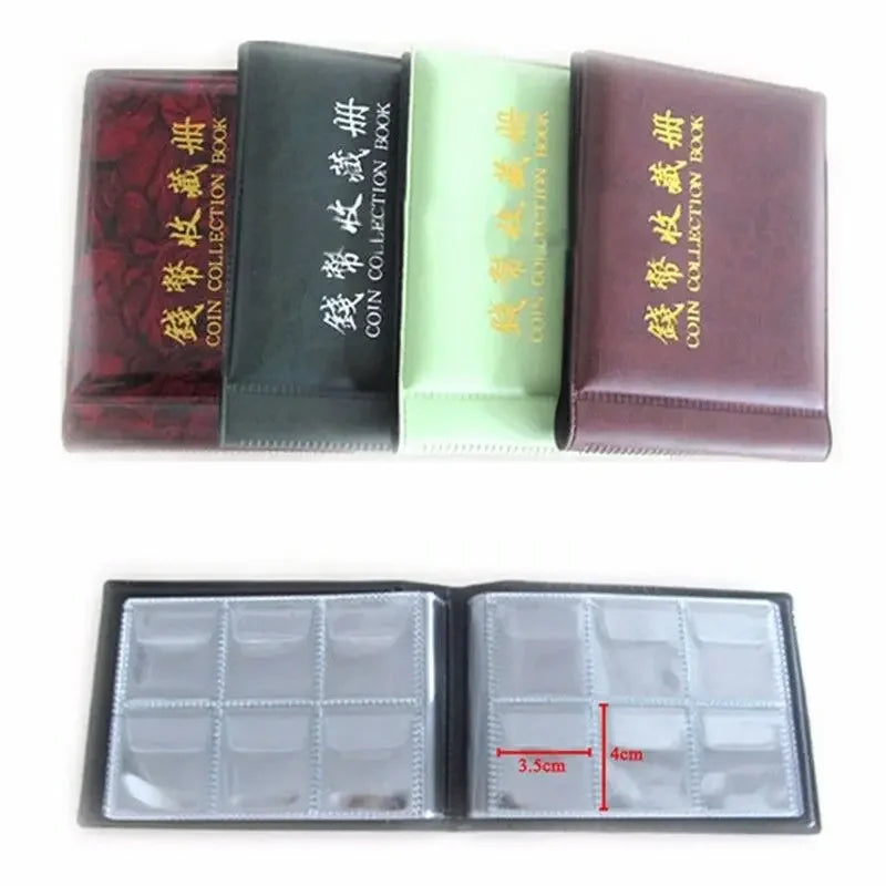 "Ultimate Coin Collectors' Choice: 120/60 Grid Coin Album with Premium PU Case"
